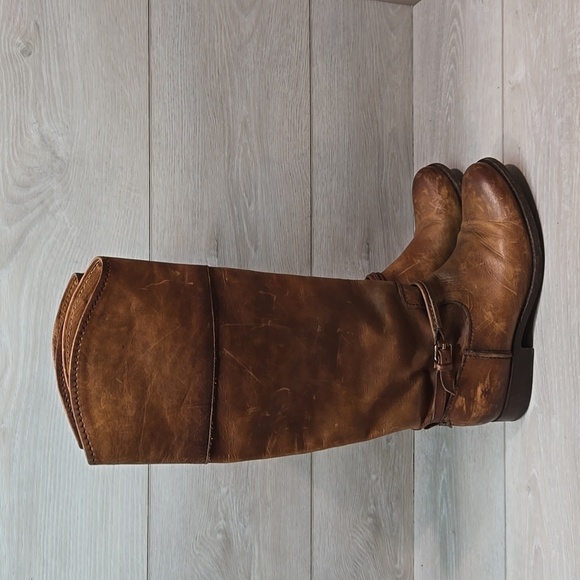 Frye Women 4001 Tall Leather Riding Boots shoes sz 6B - Picture 2 of 13